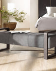 Curata - Upholstered Bench - Dark Gray
