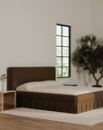 Maren - King Bed - Dark Brown