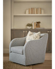 Camille - Swivel Chair - Light Blue