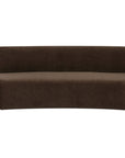 Naomi - Concave Sofa - Dark Brown