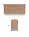 Joni - 7 Drawer Dresser - Natural
