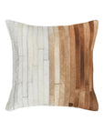 Meru - 20" x 20" Hide Pillow - Tan Multi