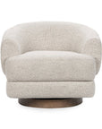 Chassia - Swivel Accent Chair - Pearl Silver