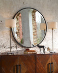 Benedo - Round Mirror - Black