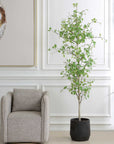 Boreal - Potted Birch Tree - Gray / Green
