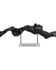 Charred Timber - Sculpture - Black