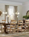 Archivist - Trestle Table With 2-18" Leaves - Dark Brown