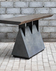 Vessel - Industrial Console Table - Dark Brown & Dark Gray