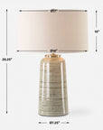 Strata - Tan Glaze Table Lamp