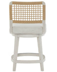 Oasis - Shoreline Swivel Counter Stool - White / Light Brown