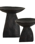Shadow - Pedestal Bowls (Set of 2) - Black