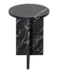 Grace - Marble Accent Table - Black