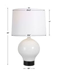 Collar - Gloss White Table Lamp
