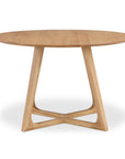 Godenza - Round Dining Table - Light Brown