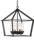 Evanston - 4 Light Indoor-Outdoor Pendant - Black