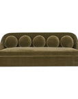 Rialto - Faux Mohair Sofa - Dark Green