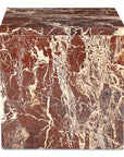 Rosa - Accent Table - Rosso Levanto Marble