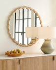 Cerrito - Round Mirror - Burnished Ivory