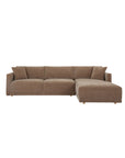 Bryn - Sectional Camel Right Stationary Sofa - Camel