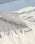 Lima - Throw - Capri Blue / Dark Gray