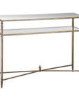 Henzler - Mirrored Glass Console Table - Gold