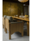 Bauer - Dining Chair - Sage Green / Light Brown
