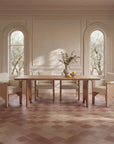 Bauer - Dining Chair - Cream / White / Light Brown
