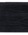 Linville Falls - Shou Sugi Ban 2-Drawer Nightstand - Black