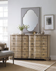 Boheme - Nourmand Linen Wrapped Mirror - Pearl Silver