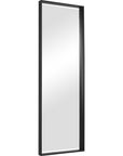 Kahn - Oversized Rectangular Mirror - Black