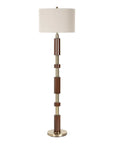 Stacked - Wooden Floor Lamp - Dark Brown