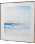 Surf And Sand - Framed Print - Blue