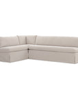 Fable - 3 Piece Slipcover Dining Banquette L-Shape - Beige