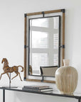 Melville - Iron & Rope Mirror - Light Brown