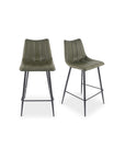 Alibi - Counter Stool (Set of 2) - Dark Green
