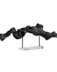 Charred Timber - Sculpture - Black