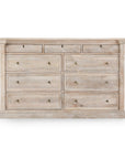 Adelaide - 9 Drawer Dresser - Natural Cream Wash