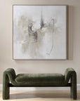 Still Crossing - Abstract Painting - Black / Brown / Gray / White