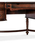 Charleston - Kidney Writing Desk - Dark Brown