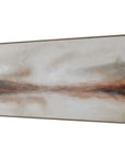 Haze In The Horizon - Landscape Painting - Brown / Orange / White