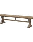 Stratford - Salvaged Wood Bench - Dark Brown