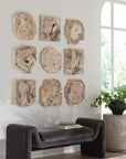 Bahati - Wood Bleached Wall Decor (Set of 9) - Brown