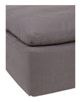 Clay - Livesmart Fabric Ottoman - Light Gray