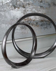 Orbits - Ring Sculptures (Set of 2) - Black
