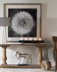 Dandelion Seedhead - Framed Print - Black