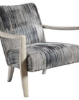 Watercolor - Chenille Accent Chair - Gray
