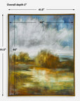 John's - Field Framed Landscape Art - Beige