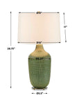 Dulcich - Grid Table Lamp - Green