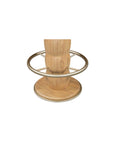 Nio - Swivel Counter Stool - Dark Green / Light Brown