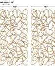 In The Loop - Wall Art (Set of 2) - Gold